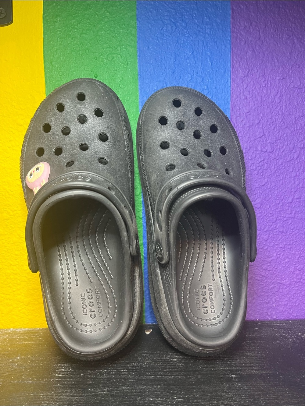 Kids Black platform Crocs - Picture 4 of 5
